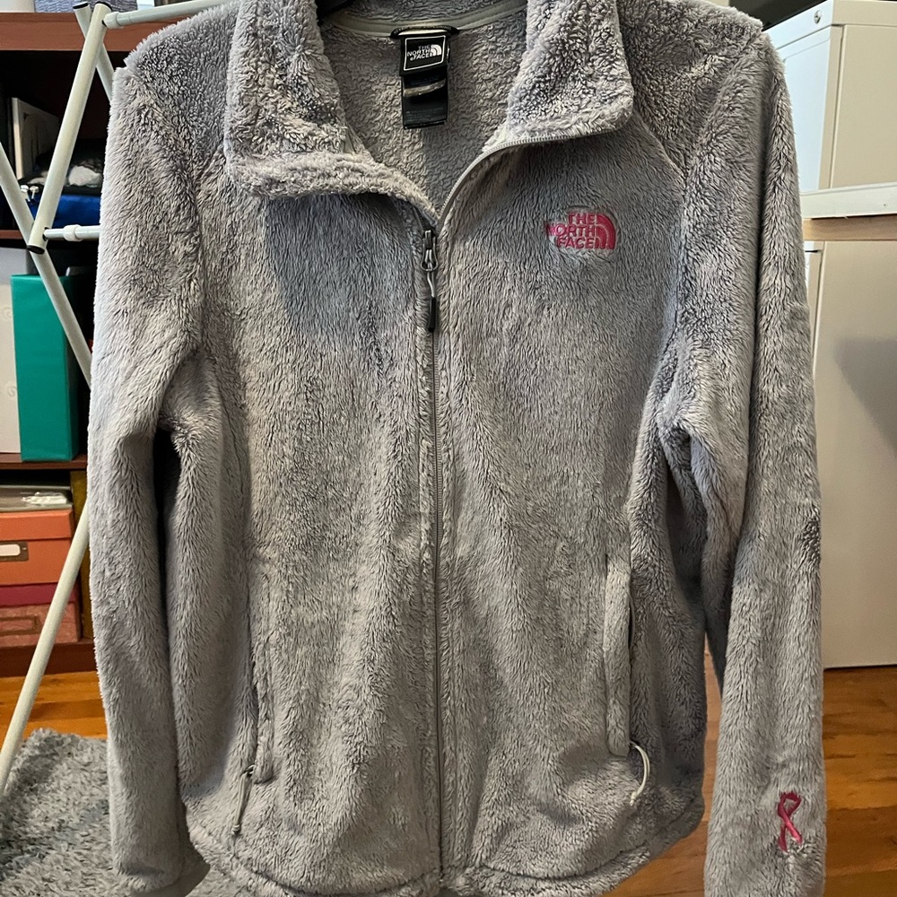 The North Face Women's Breast Cancer Awareness Osito 2 Light Gray Fleece
